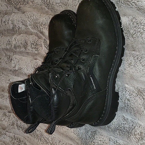 Red Wing Shoes Other - Black Red Wing 6" Steel Toe Dynaforce Sz 9.5